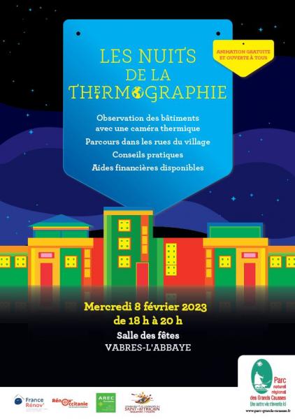 Mercredi 8 février 2023 : Nuit de la thermographie à Vabres l'Abbaye