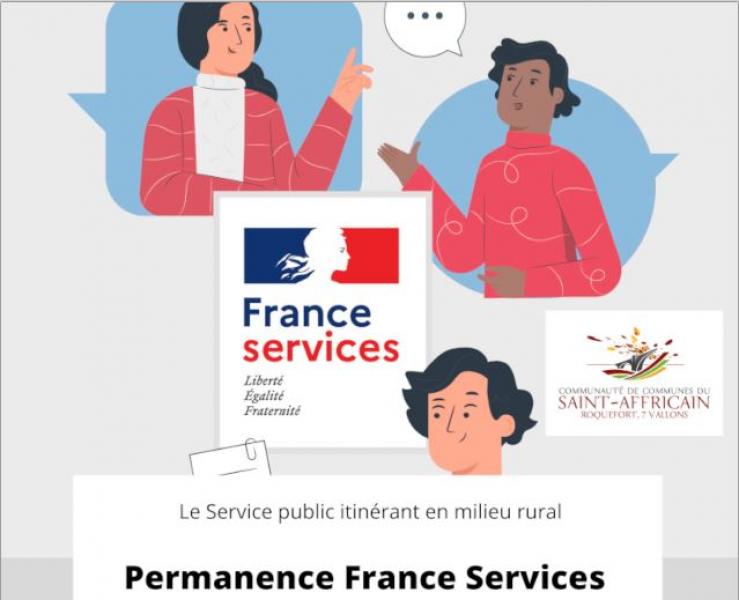 Mardi 23 avril : permanence France Services à Calmels et le Viala