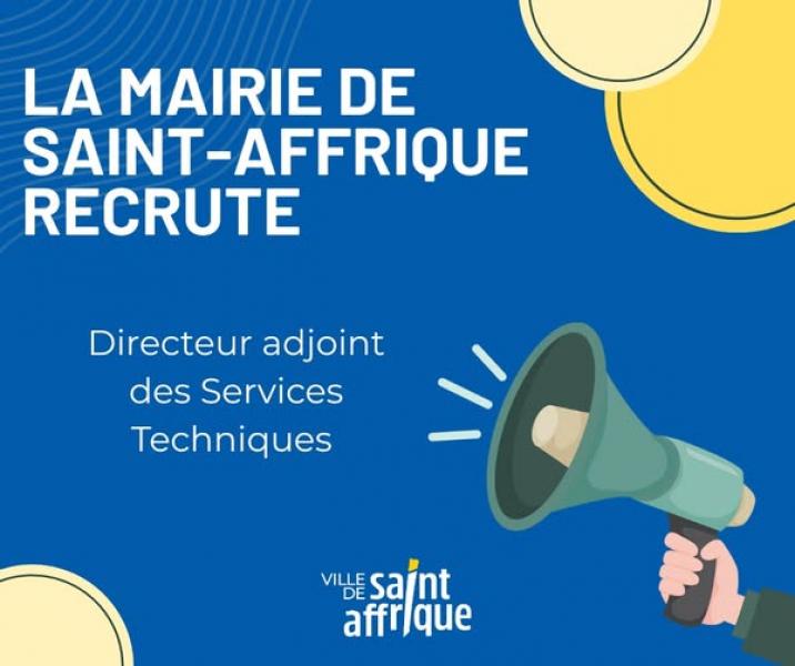Recrutement : Saint-Affrique recherche un directeur adjoint des services techniques
