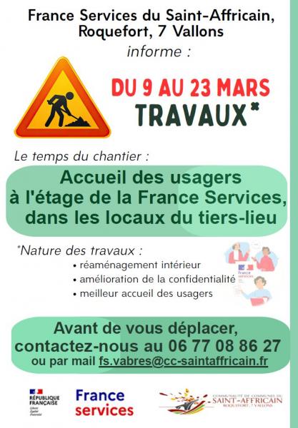 France Services : accueil à l'étage pendant les travaux