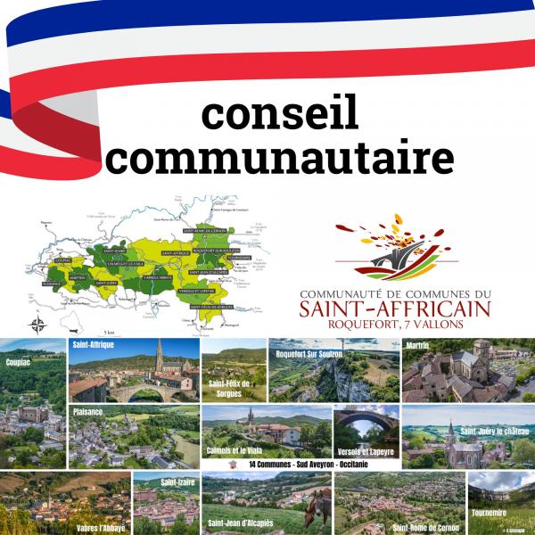 Vendredi 3 avril : Conseil communautaire
