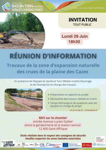 Réunion d’information sur la zone d’expansion des crues