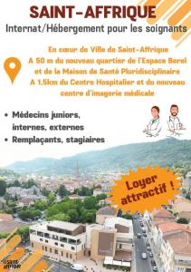 La ville de Saint-Affrique met deux appartements à dispo des soignants.