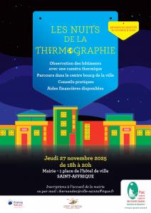 L'affiche de la nuit de la Thermographie du 27 novembre 2025.